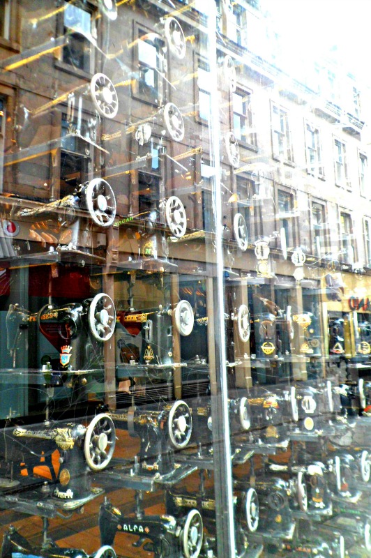 Reflection in shop window, Buchanan Street, Glasgow